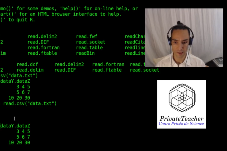 Importer des fichiers dans R - Tutoriel Vidéo - PrivateTeacher